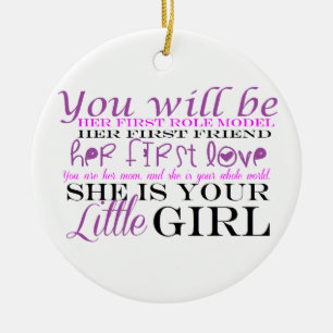 Mam en dochter: Liefde Keramisch Ornament