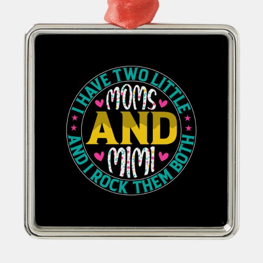 Mam en Mimi Metalen Ornament (Voorkant)