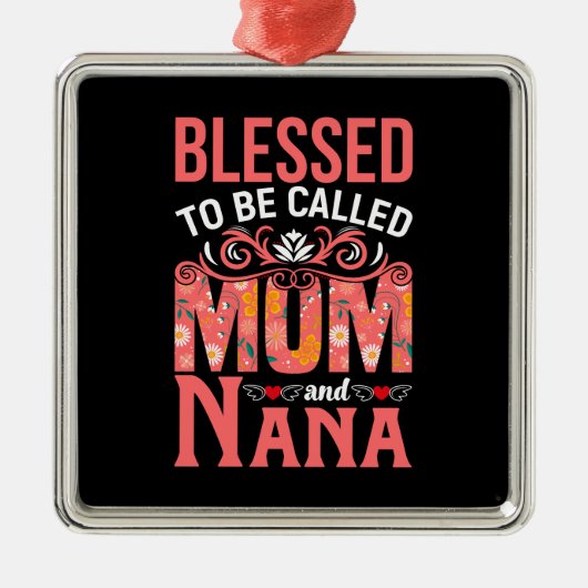 Mam en Nana Metalen Ornament (Voorkant)