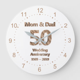 Mam en pap 50th Wedding Jubileum 2019 Grote Klok