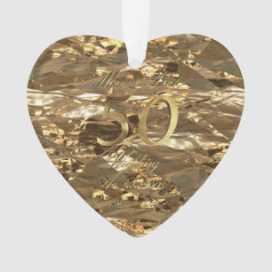Mam en pap Golden Wedding Jubileum 50th Ornament