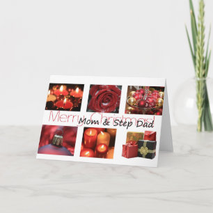 Mam en pap Merry-kerstkaart Feestdagen Kaart