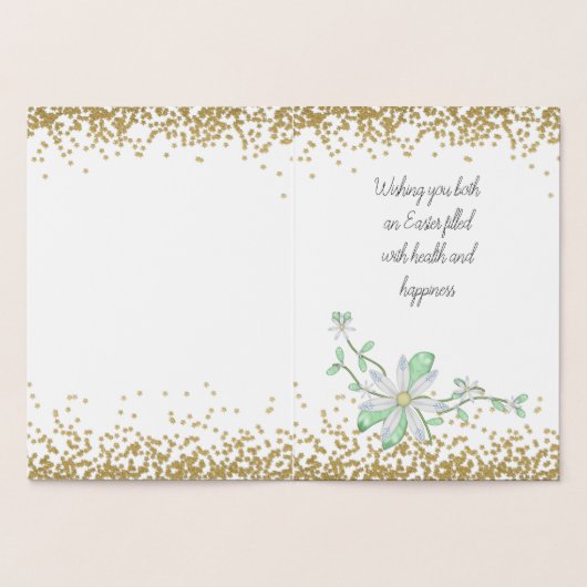 Mam en pap Pasen FOLIE Folie Kaarten (Binnen)