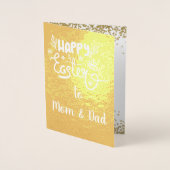 Mam en pap Pasen FOLIE Kaarten (Voorkant)