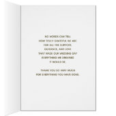 Mam en papa Wedding Hartelijk dank (Binnen (Rechts))