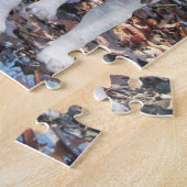 Mam en puppy in Bossen Legpuzzel (Zijkant)