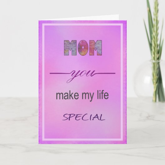 mam feestdagen kaart (Voorkant)