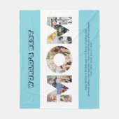 Mam Foto Collage Cutout Moederdag Verjaardag Fleece Deken (Voorkant)