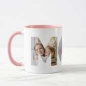 Mam Foto Collage Cutout Moederdag Verjaardag Mok (Links)