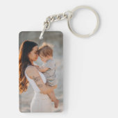 Mam Foto Collage Heart Foto Moederdag Keychai Sleutelhanger (achterkant)
