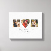 Mam Foto Collage Heart Photo Moederdag Canvas Afdruk (Voorkant)