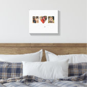 Mam Foto Collage Heart Photo Moederdag Canvas Afdruk (Insitu (Slaapkamer))