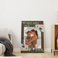 Mam Foto Hand Lettered Rustic Wood en Floral