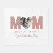 Mam Foto van mij Fleece Deken (Voorkant (Horizontaal))