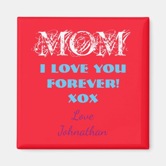 Mam Fridge Magnet - Speciaal cadeau voor moeder Magneet (Voorkant)