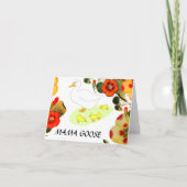 Mam gans en ganzenbloem, moederganzendag kaart (Voorkant)