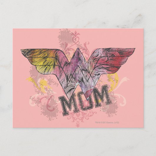 Mam gemengd media briefkaart (Voorkant)