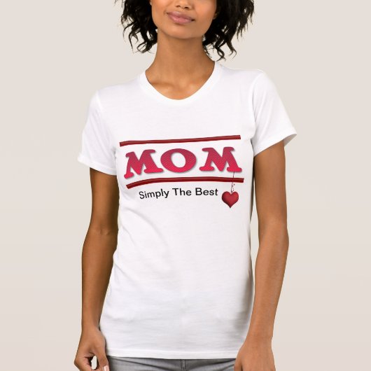 Mam - Gewoon de beste dames T-shirt (Voorkant)