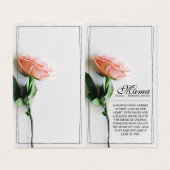 Mam, gewoon onvervangbaar | Classic Kaart - Roos M (Buitenkant ongevouwen)