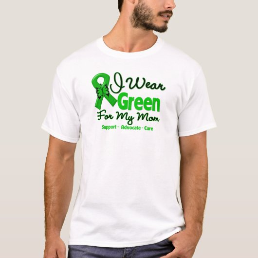 Mam - Green Awareness Ribbon T-shirt (Voorkant)
