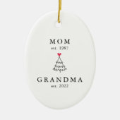 mam | Grootjaarsavond Keramisch Ornament (Voorkant)