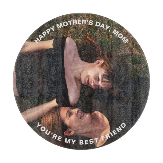 Mam-Happy Moederdag Mijn beste Vriendfoto Snijplank (Voorkant)