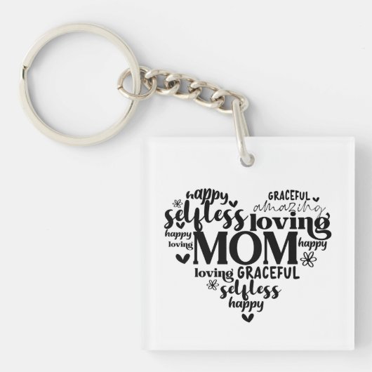 Mam Heart Sleutelhanger (voorkant)