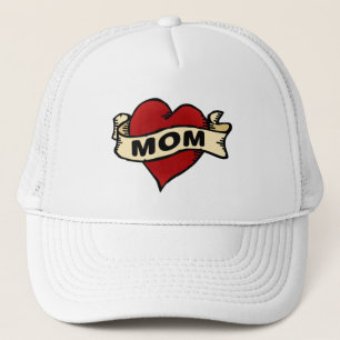 Mam Heart Tattoo Trucker Pet