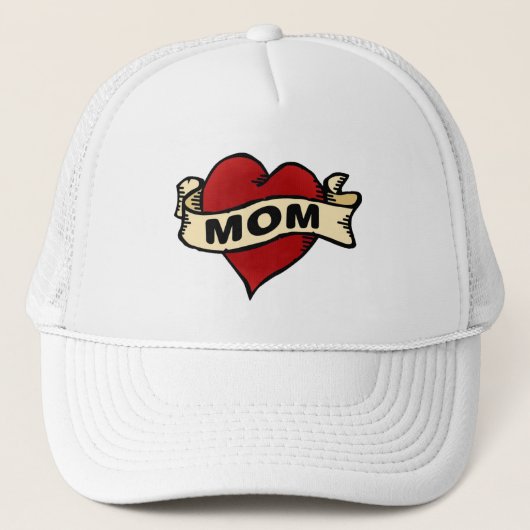 Mam Heart Tattoo Trucker Pet (Voorkant)