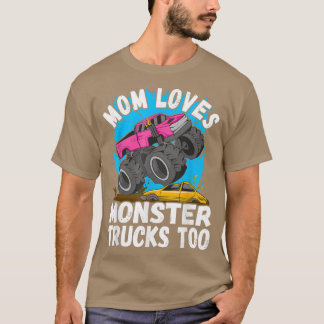 Mam houdt van Monster Trucks aan Monster Truck T-shirt