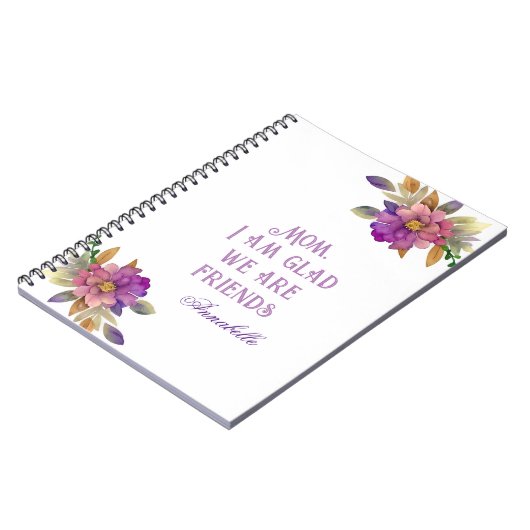 Mam, ik ben blij dat we vrienden zijn notitieboek (Linkerzijde)