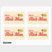 Mam, ik ben een rijke Man Stickers (Vel)