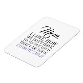 Mam, ik ben je favoriete Moederdag Magnet. Magneet (Linkerzijde)