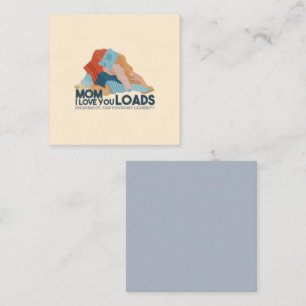 Mam, ik hou van jou. notitiekaartje