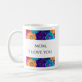 Mam, ik hou van jou - Trendy Moederdag koffiekopje Koffiemok