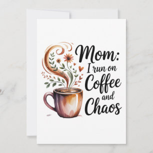Mam, ik loop op koffie en chaos kaart