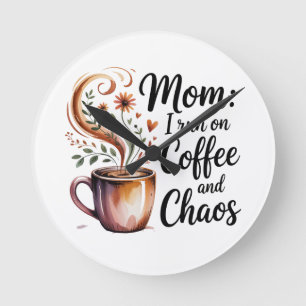 Mam, ik loop op koffie en chaos ronde klok