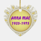 Mam in geheugen keramisch ornament (Achterkant)