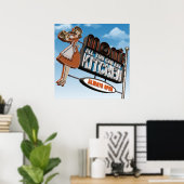 Mam is alles wat je kunt eten keuken Poster (Thuiskantoor)
