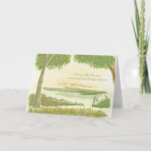 Mam is als de zon... kaart