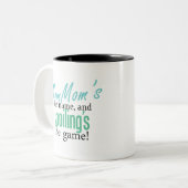 Mam is de naam en Spoiling is het spel Tweekleurige Koffiemok (Voorkant links)