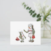 Mam is een robot briefkaart (Staand voorkant)