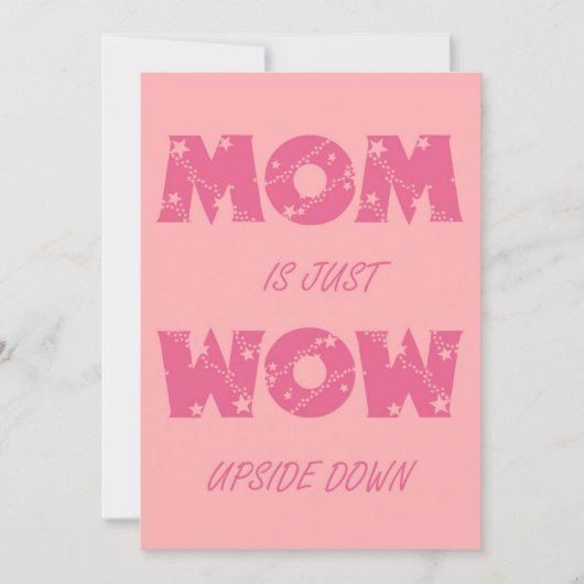 Mam is gewoon Wow Feestdagenkaart (Voorkant)