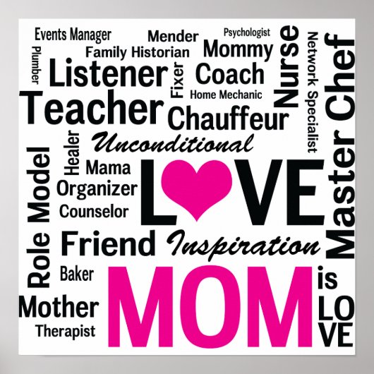 Mam is liefde - Multitasking doe-het-al mam Poster (Voorkant)