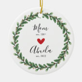 mam | Jaar Oost van Abuela | Keramisch siermiddel Keramisch Ornament (Voorkant)