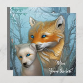 Mam Je bent de beste - Fox en baby (Voorkant / Achterkant)
