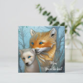 Mam Je bent de beste - Fox en baby (Staand voorkant)