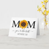 Mam, je bent de beste Persoonlijke moederdag  Kaart (Gele Bloem)