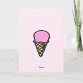Mam, je bent de coolste! - Cute Ice Cream Cone Kaart (Achterkant)