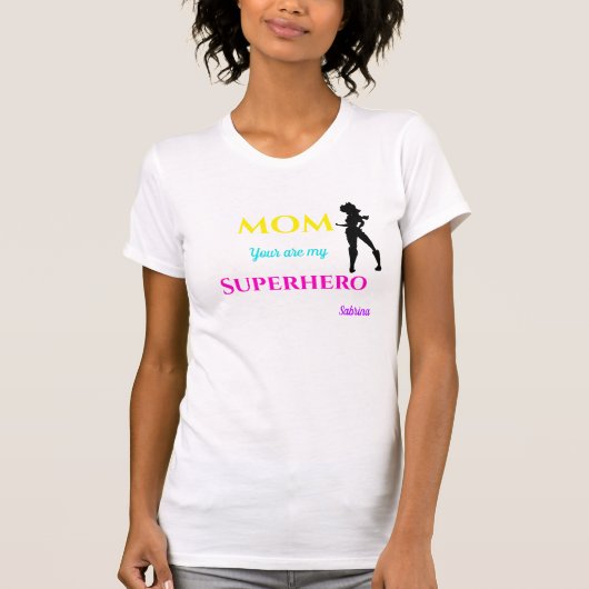 Mam je bent mijn superheld t-shirt (Voorkant)